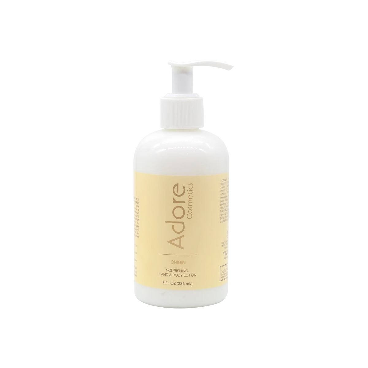 Nourishing Hand and Body Lotion - Origin 8 oz. Bottle – Adore