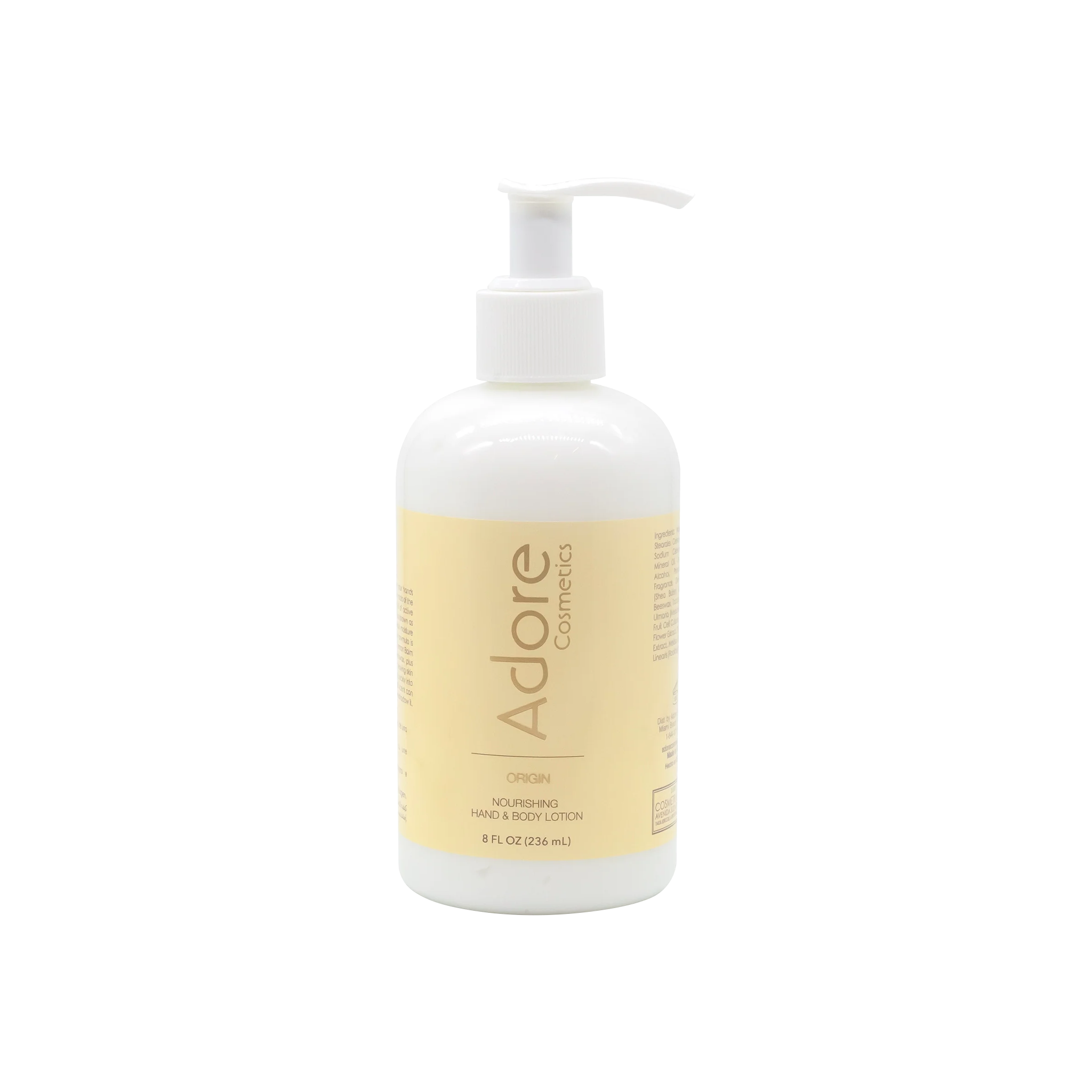 Nourishing Hand and Body Lotion - Origin 8 oz. Bottle – Adore Nourishing Hand and Body Lotion - Origin 8 oz. Bottle – Adore